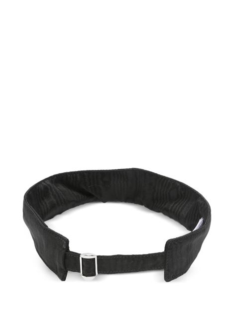 moon moire visor unisex black MARINE SERRE | UHG037ACWOV0030BK92